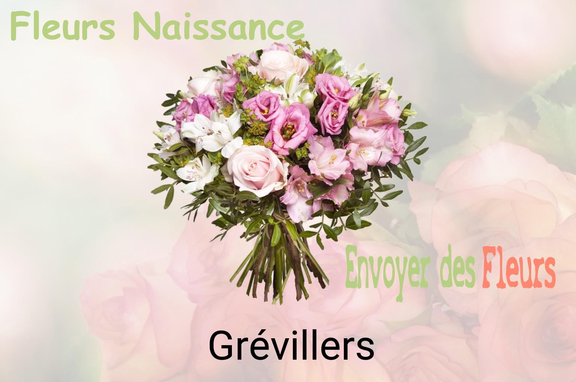 Bouquet de fleurs de naissance livré à Grévillers